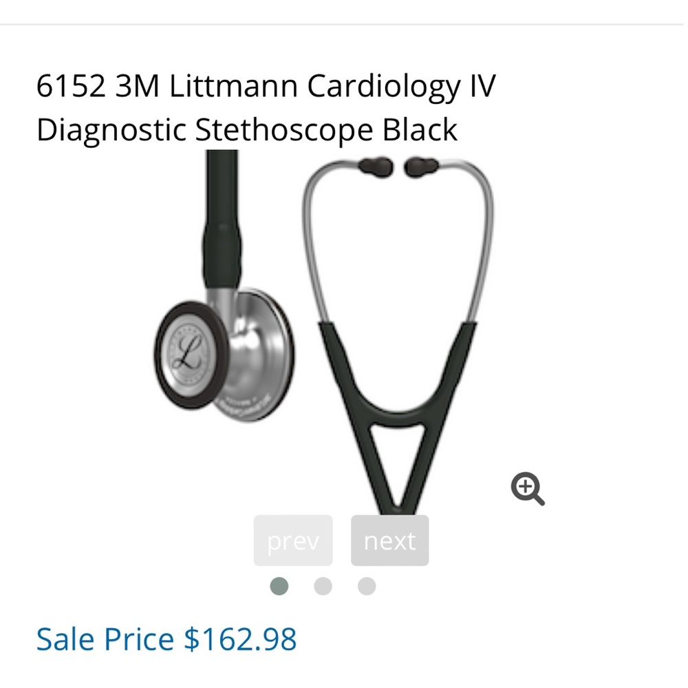 3M Littmann Cardiology IV Diagnostic Stethoscope Black
